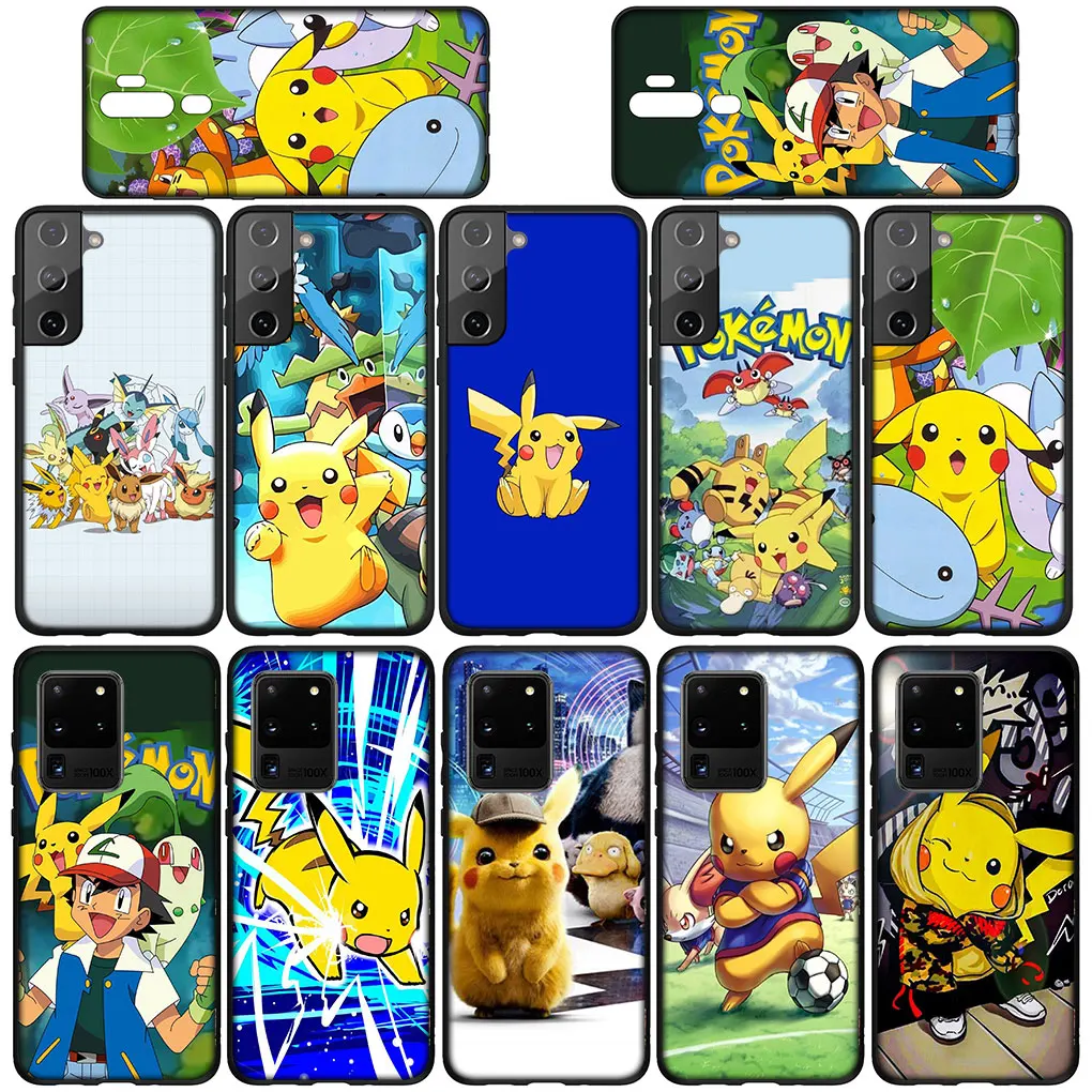 Pokemon Pikachu Cover Phone Casing for Xiaomi Redmi Note 11 10 9 8 Pro 9S 10S 11S 9A 9C NFC 9T 10A 10C 8A Soft Case