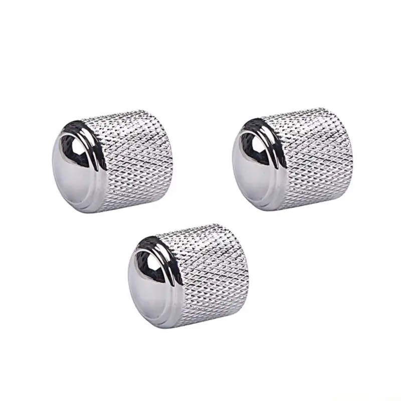31BE Chromes Plated Guitar Volumes Tone Knobs Metal Construction Upgraded Knobs Universal Electric Guitar Accessories