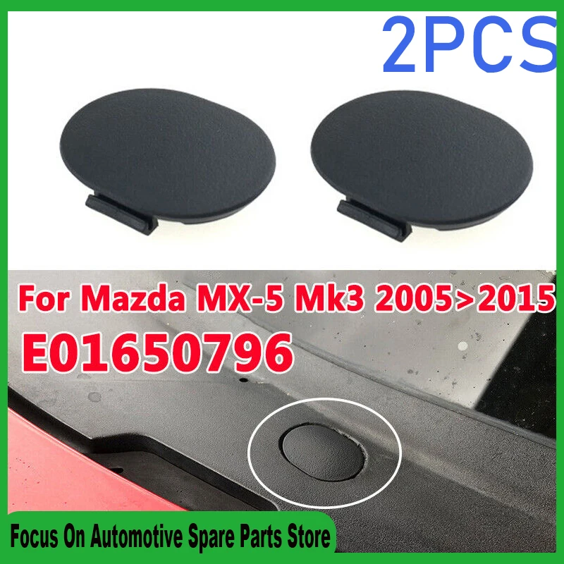 

2PCS MX5 Windscreen Cowl Grille Water Leak Repair Cap Cover Kits For Mazda MX-5 Mk3 NC Sealing Cover For Front Water Channel