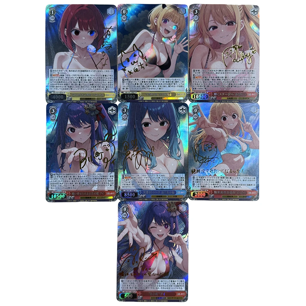 Collectible Card DIY ACG Weiss Schwarz Anime Ayanami Rei Nami Tamato Asuka Langley Soryu Sexy Game Toy Holiday Birthday Gift