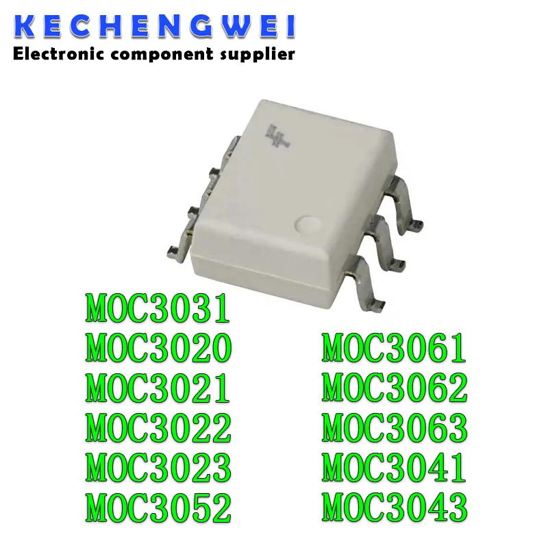 10PCS MOC3020 MOC3021 MOC3022 MOC3023 MOC3041 MOC3043 MOC3052 MOC3061 MOC3062 MOC3063 SMD SOP-6 Optocoupler New and Original IC