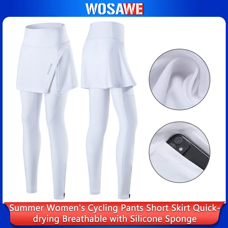 

WOSAWE Summer Women's Cycling Long Pants Short Skirts Quick-drying Breathable Shorts Cycling Clothes with Silicone Sponge 0 sold