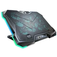 D11 Gaming Laptop Cooler 10 Fans Foldable Adjustable Notebook Stand Heat Dissipation Holder for 12-18'' Cooling Pad W/ RGB Light - Image 6