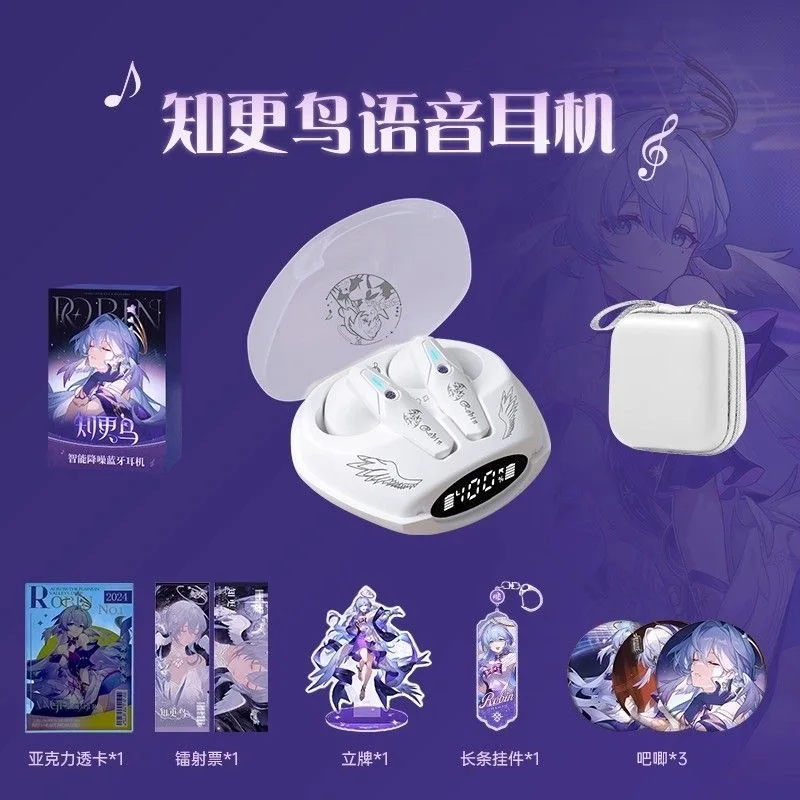 Robin Honkai：Star Rail Game Bluetooth Earphones Wireless in-ear Noise Reduction Long-lasting Battery Life Gaming Headset Gift view 4