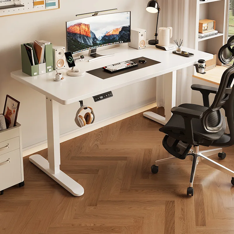 Electric Height Adjustable Standing Desk, Ergonomic Sit&Stand Computer Workstation, Stable Motor Lifting Home Office PC Desk