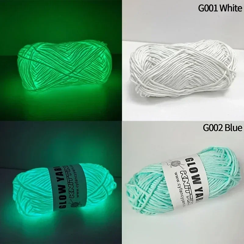 

Glow in The Dark Yarn 2mm Polyester Glow Luminous Yarns Knitting Sweater Hat Carpet Glowing Yarn Thread