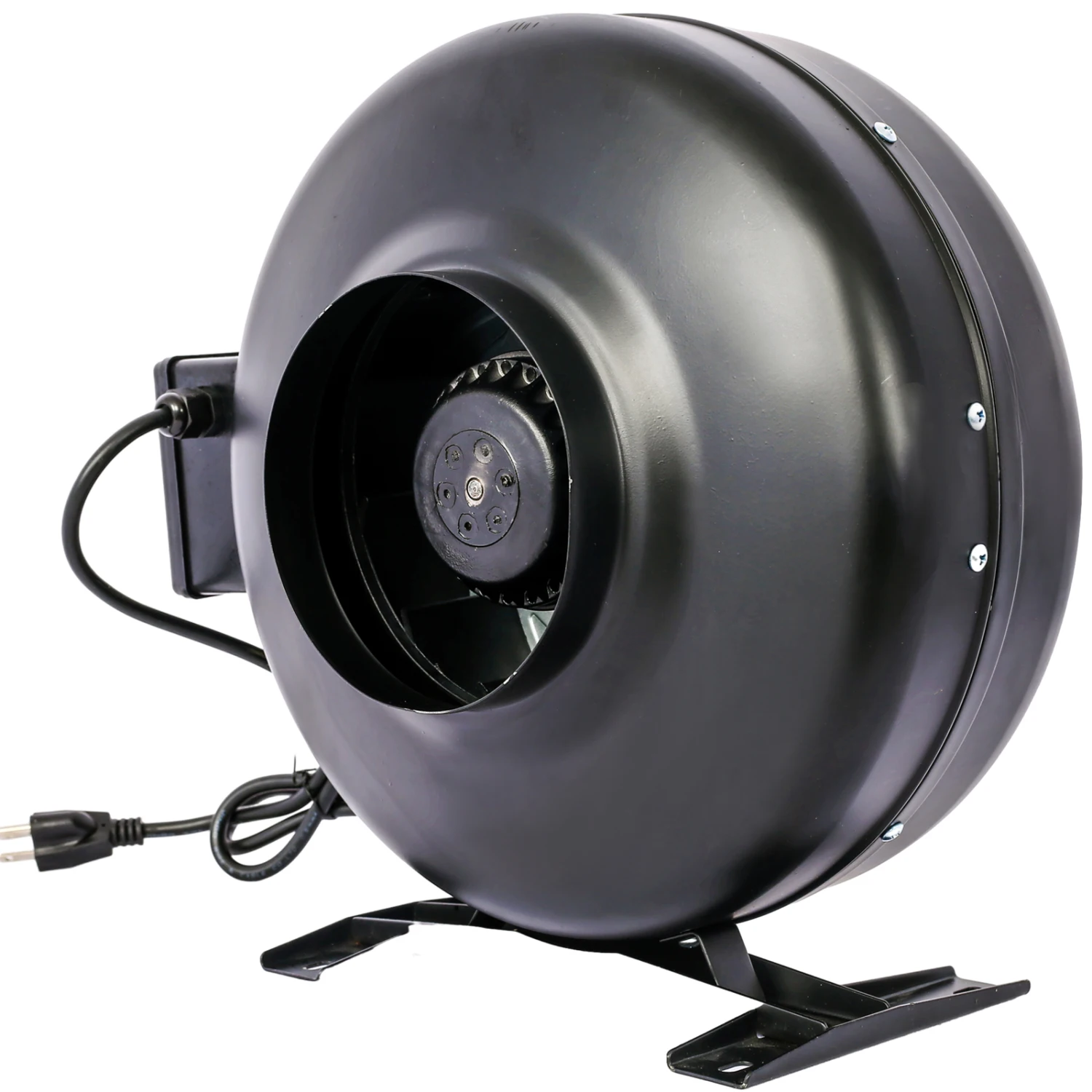 6-Inch 412 CFM Inline Duct Fan  Air Circulation Vent Blower for Hydroponics, Basements, and Kitchens