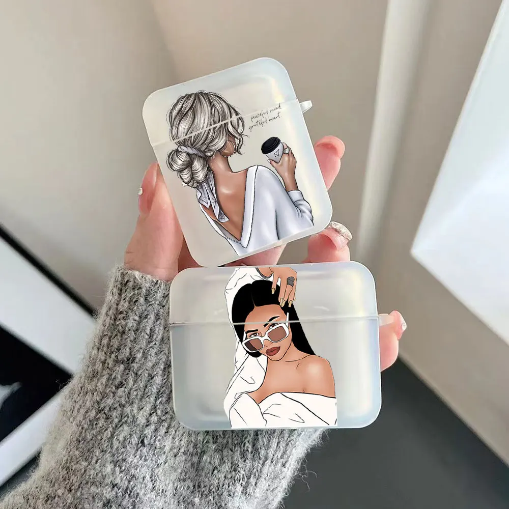 

Fashion Girls Earphone Case for Airpods 4th 3rd Pro 3 2 Shockproof Cover for Airpod 2 3 1 Protective Accessorie Shell Fundas