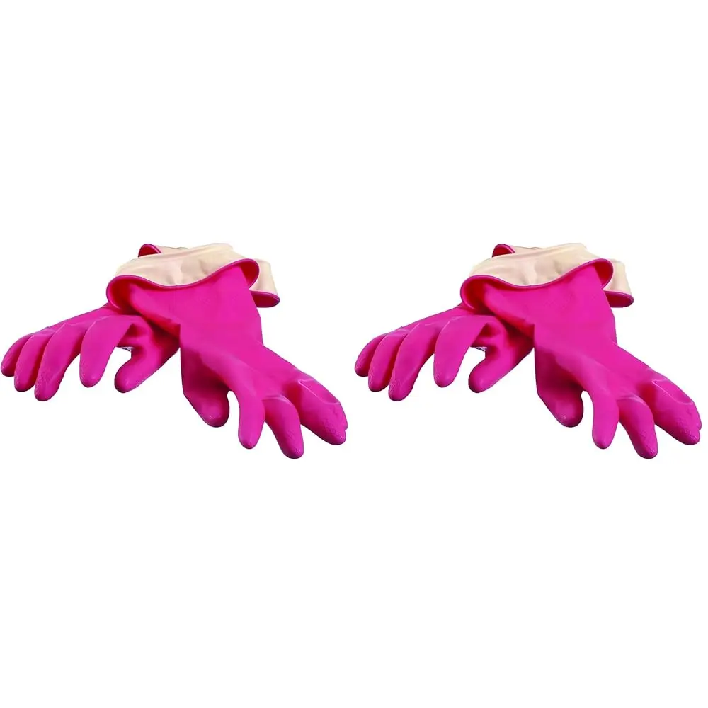 

Free Shipping Premium Waterblock Reusable Household Cleaning Gloves, Medium, Pink (Pack of 2)