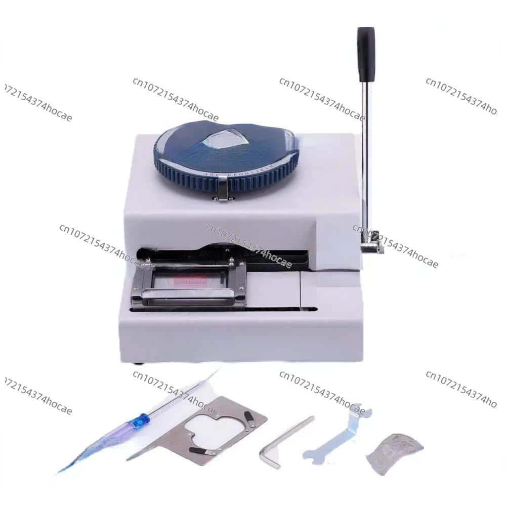 Dog Tag Machine Embosser Engraver Manual Stainless Steel Embossing Machine Printing Metal Number 52 letters Characters Custom