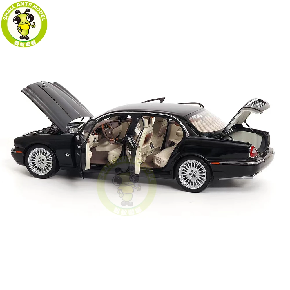 1/18 XJ X350 XJ6 Almost Real 810501 Black Diecast Model Toy Car Gifts For Father Friends