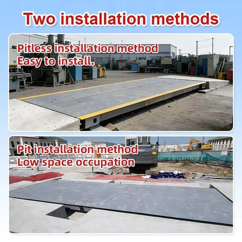 3*16m 80ton Heavy-Duty Digital Truck Weighbridge Industrial Steel Weight Scale with High-Precision Load Cell