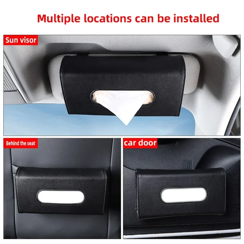 

Car Tissue Box Towel Sets Car Sun Visor Tissue Box Holder Auto Interior Storage Decoration