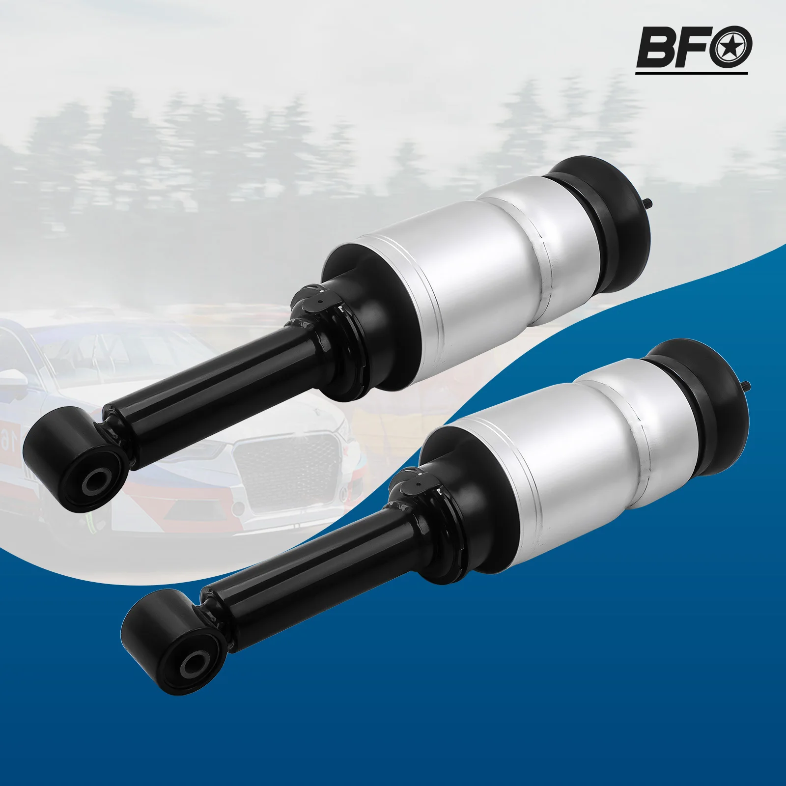 Pair Left & Right Front Air Suspension Struts For Land Rover Range Rover LR3 LR4