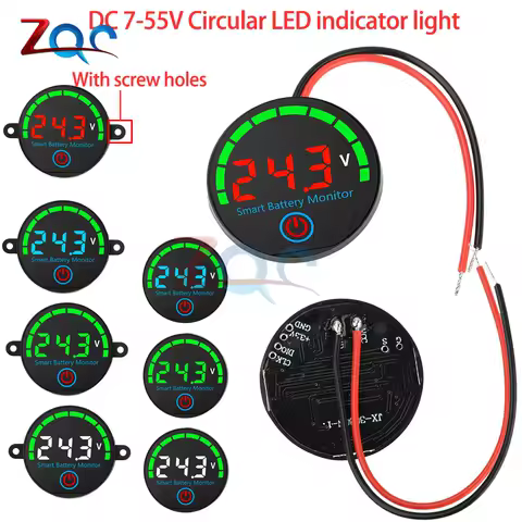 Acid/Lithium Universal Battery Charge Indicator Board 3S-14S DC7-55V Battery Level Indicator Voltage Battery Charging Tester