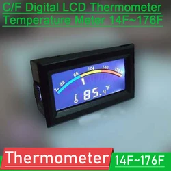 C/F Digital LCD Thermometer Temperature Meter 14F~176F Fahrenheit Centigrade -10~80 5v