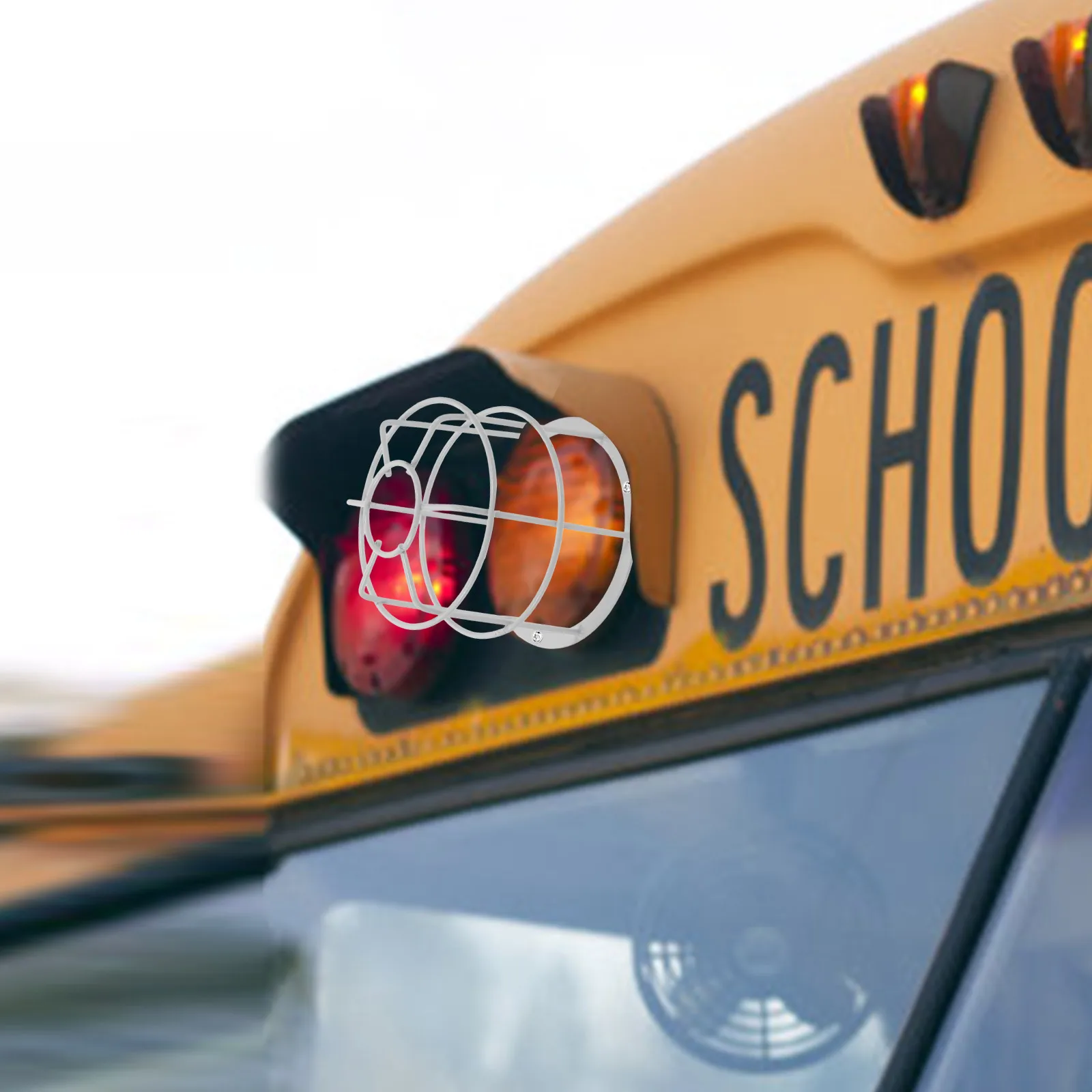 

Взрывозащищенный сетчатый чехол Предупреждающие огни школьного автобуса Пожарные разбрызгиватели Защитная клетка Прочность Легкость