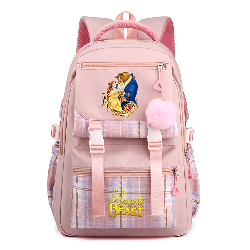 

Disney Beauty and the Beast Backpack Boys Girls Bookbag Bag Student Teenager Children Knapsack Schoolbag Rucksack Mochila