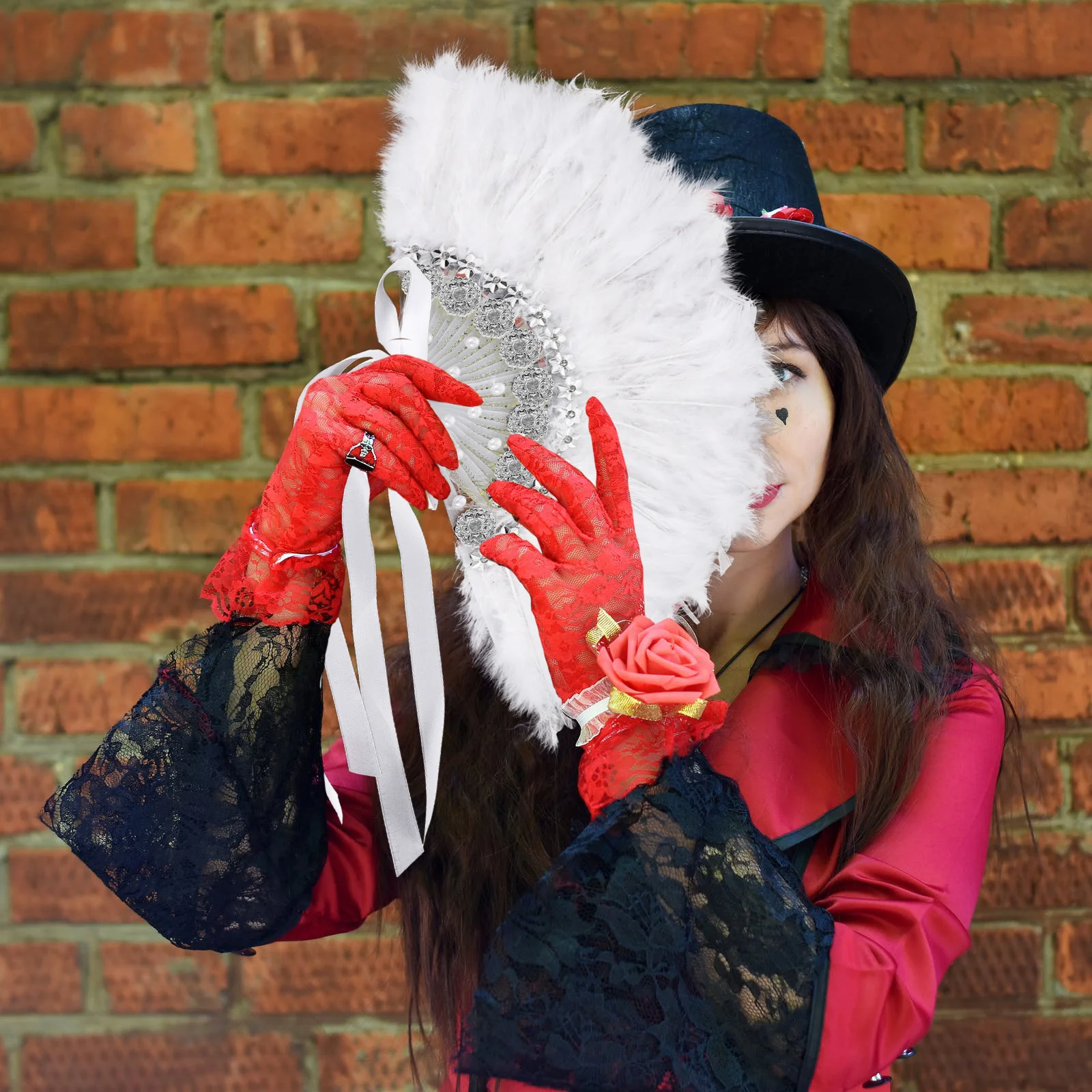 

Exquisite Rhinestone Plume Fan Wedding Bridal Party Decor Handheld Stage Performances Elegant Ladies Gift Bride Rhinestone Fan