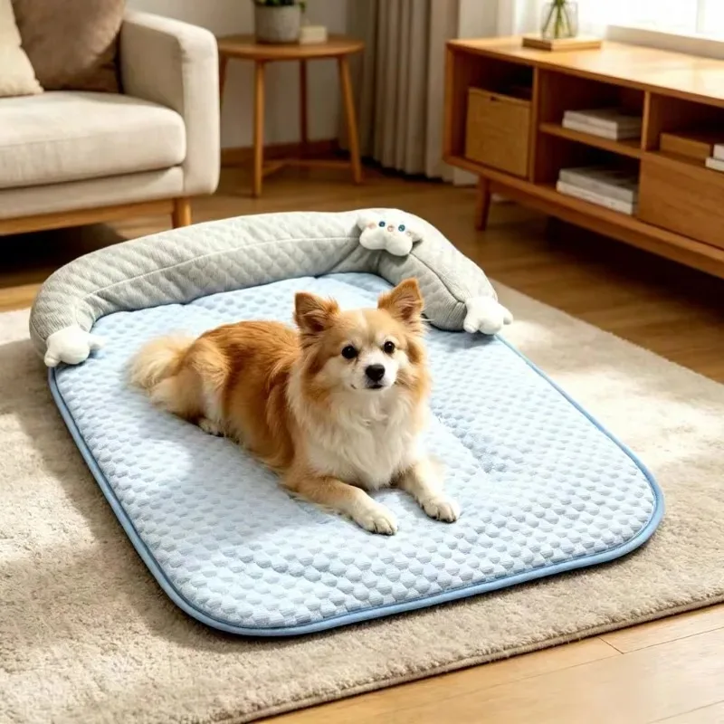 

Pet Coolpad Dog Nest Summer Ice Bean Breathable Cool Detachable Pet Mat Cat Nest Sleeping Mat Dog Bed