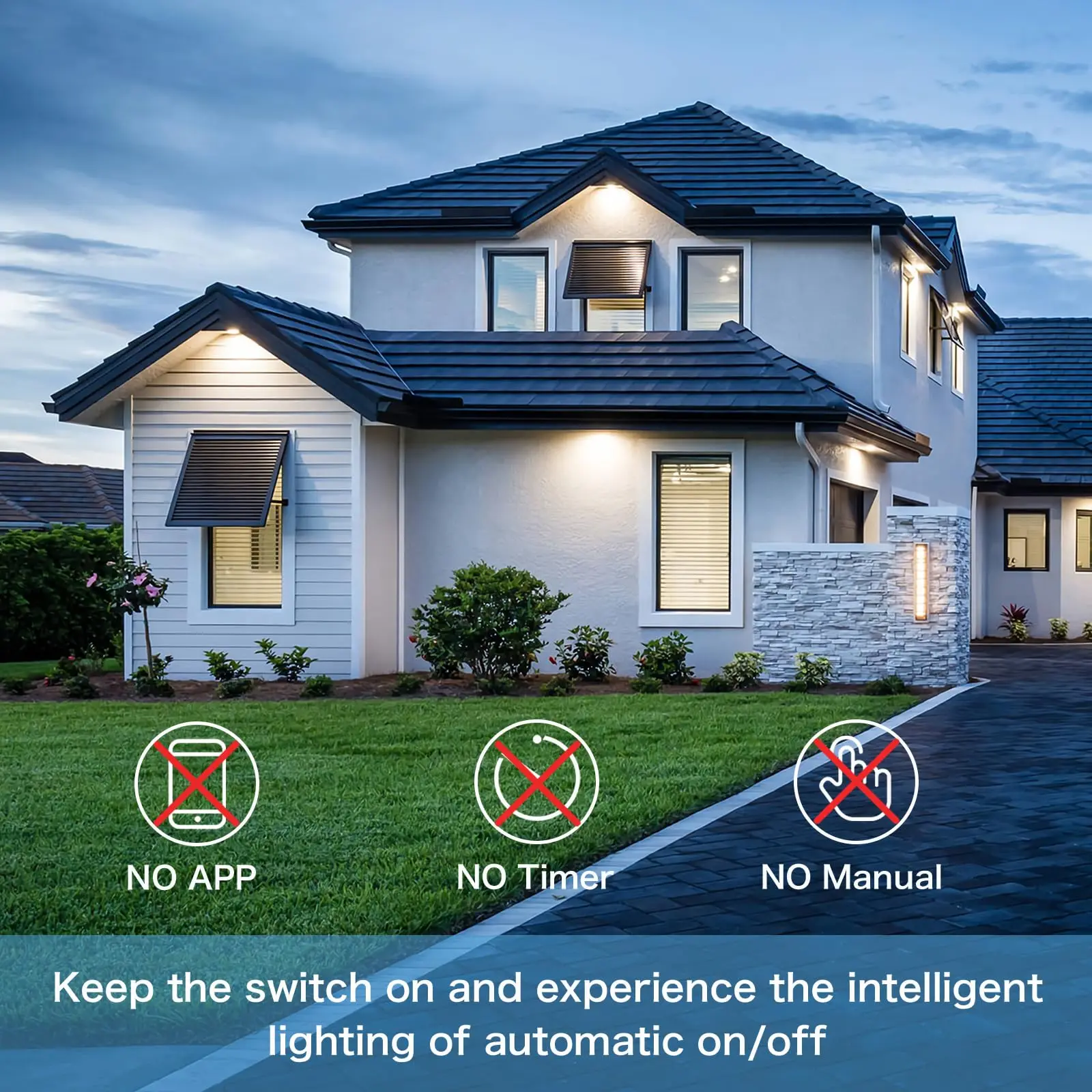 2PCS E27 LED Bulb Light 12W Radar Motion Sensor Lamp 220V White Auto On at Night for Home Living Room Stairs Hallway Pathway view 2