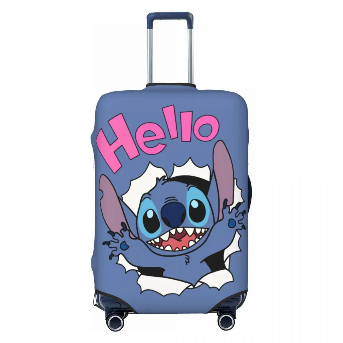 

Hello Stitch Travel Luggage Cover Elastic Cartoon Monster Suitcase Cover Protector Fit 18-32 Inch