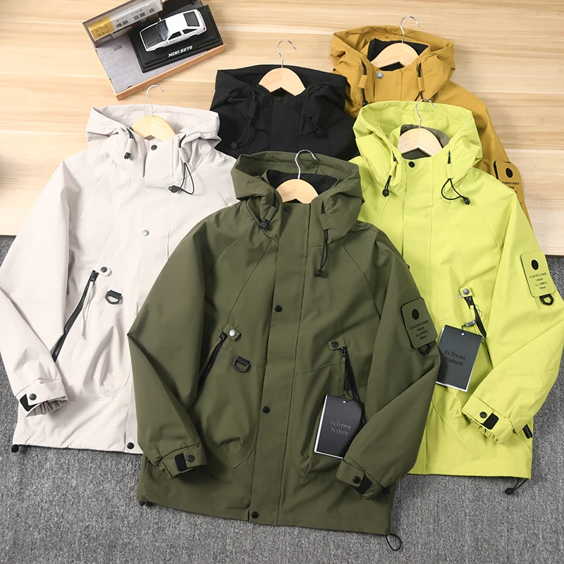 

Уличное мужское повседневное ветрозащитное водонепроницаемое мягкое пальто ell Jaet, весна-осень, новое Sle Faion, городское полиэфирное волокно 00%