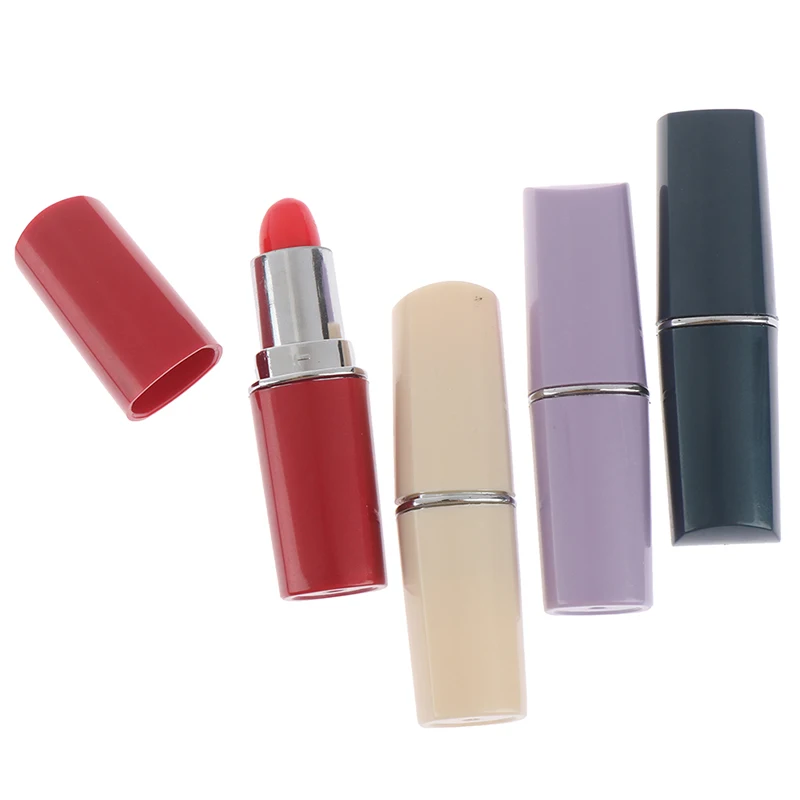 1pc Lipstick Secret Stash Safe Diversion Conceal Hidden Compartment Fake Pill Box Random Color Medicine Container Organizer