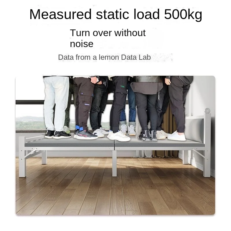 أثاث غرفة النوم سرير بإطار معدني حديث قابل للطي سرير معدني محمول للمنزل