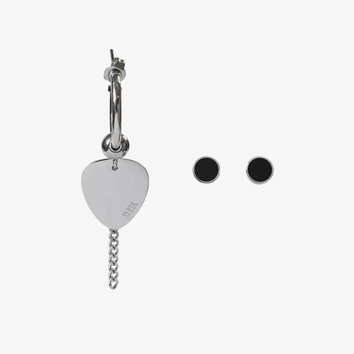 2023 Korean Wave New SUGA Same Design Agust D Love Earrings Fashion Metal Trend Men\'s and Women\'s Accessories Jewelry Gift