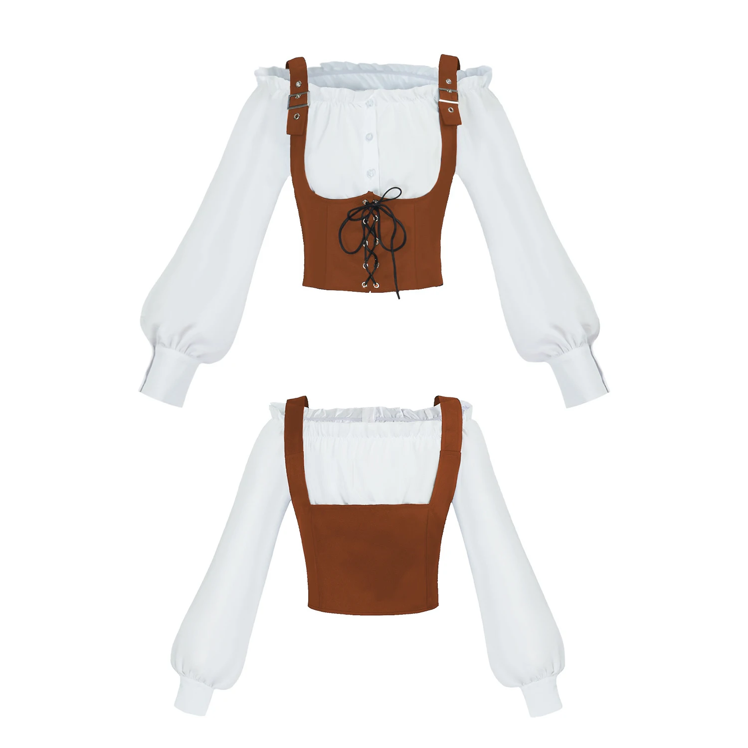Blouse Off Shoulder - Ensemble de costume Renaissance en deux