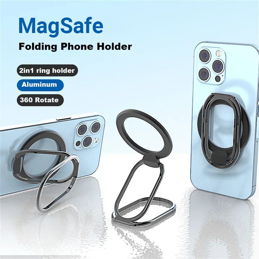 Ulepszony magnetyczny uchwyt na telefon komórkowy do iPhone'a 12, 13, 14, 15, serii Uchwyt na telefon MagSafe Regulowany uchwyt na telefon Podpórka