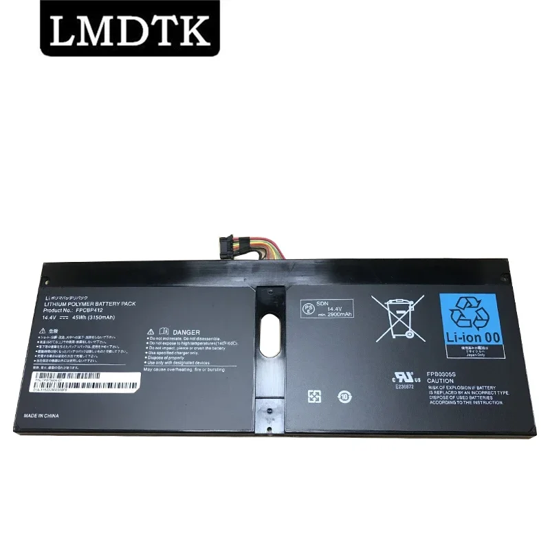 LMDTK New FPCBP412 14.4V 45WH Laptop Battery For Fujitsu LifeBook U904-0M75A1DE U9040MXPB1DE