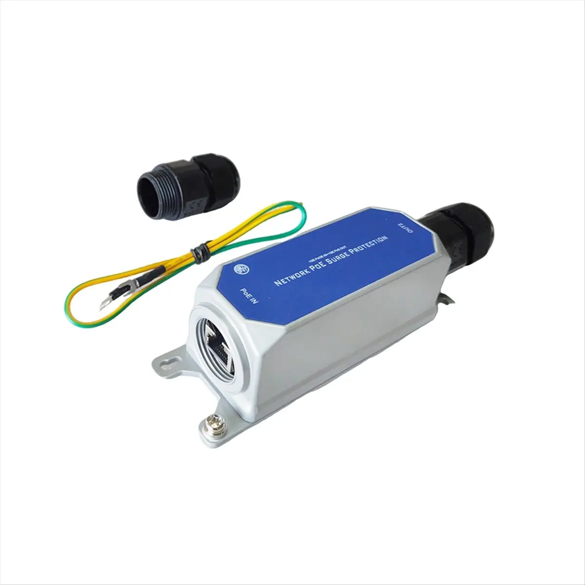 A003 خارجي متعدد جيجابت POE عرام حامي مقاوم للماء IP67 10KV SPD صواعق الحماية من البرق 10G