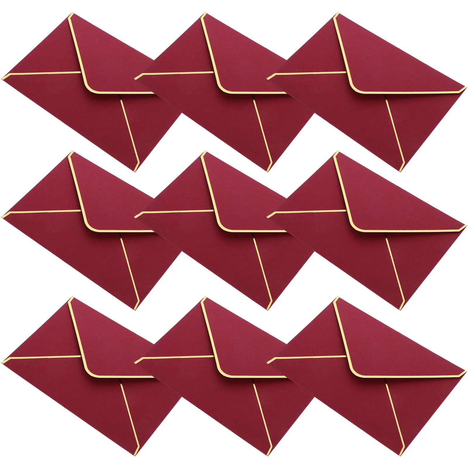 50Pcs Hot Stamped Edge Envelopes Decorative Wedding Invitation Card Envelopes Multi Function Blank Elegant Festival Accessories