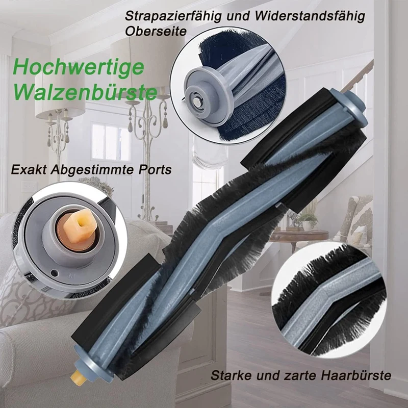 فلاتر HEPA أكياس غبار قماش ممسحة ، فرشاة جانبية رئيسية ، فلاتر HEPA ، مكنسة كهربائية ، قطع غيار لـ Ecovacs Deebot X1 ، توربو Omni X1