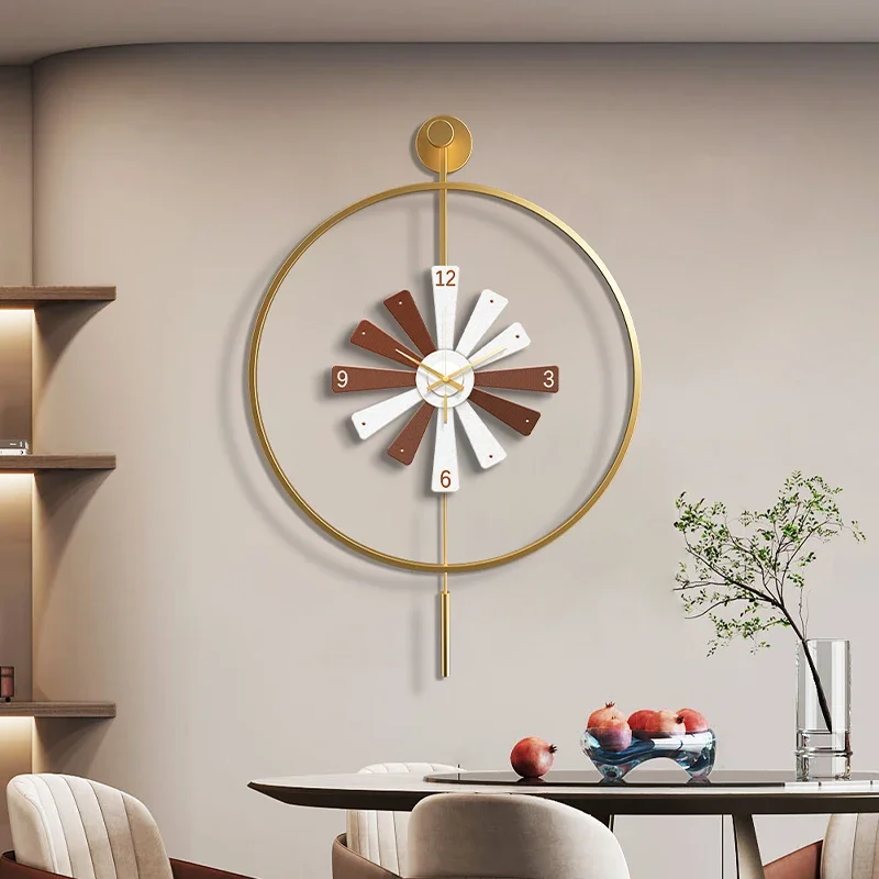 Design Fashion Wall Clocks Living Room Big Art Mural Luxury Restaurant Clock Wall Silent Orologio Da Parete Home Decoration