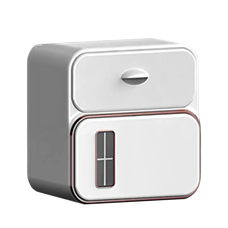 

Tissue Box Wall Mount Toilet Roll Dispenser Adhesive Tissue Dispenser With Drawer For RV Hotel Kitchen Washroom