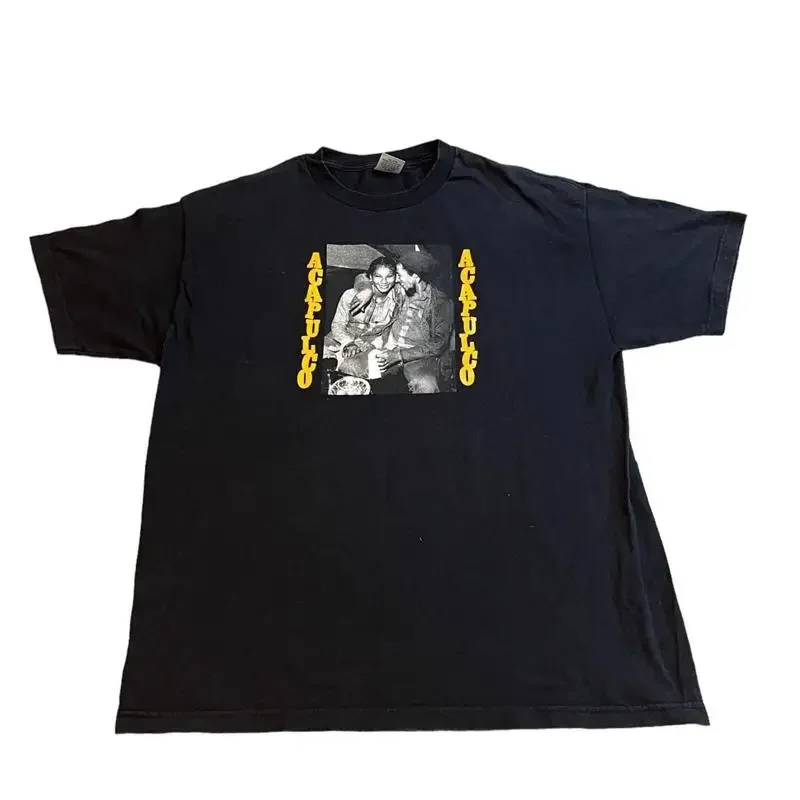 Camiseta negra vintage RARE de Bob Marley X Acapulco Gold hecha en EE. UU. TALLA XL