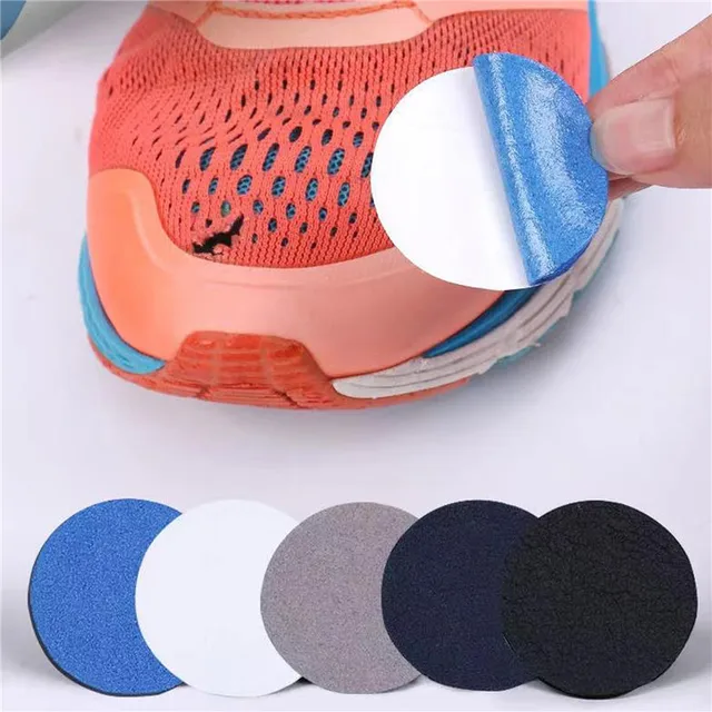 4/6 sztuk/zestaw buty sportowe tkanina naprawa łatka pięta odporna na zużycie siateczkowa podszewka otwór dotacja samoprzylepne naszywki kreatywne praktyczne narzędzie