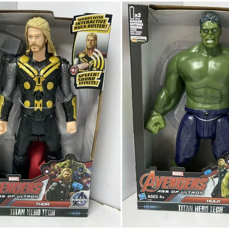 The Avengers 12-inch Hulk Raytheon Understandable Doll Hand-made Model Doll Ornaments Children's Toys Birthday Gift.