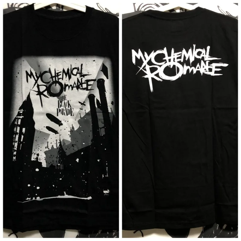 

Футболка My Chemical Romance My Chemical Romance Band с короткими рукавами, летняя футболка с короткими рукавами и принтом Tide Street в стиле хип-хоп