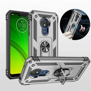 Untuk Motorola Moto G6 G7 Plus G8 Power Lite G9 Casing Putar Penutup Dudukan Cincin Magnetik untuk Moto E5 E6 E6S E6i E7 Daya 2021 8 kasus penjualan terbaik motorola g9 - №