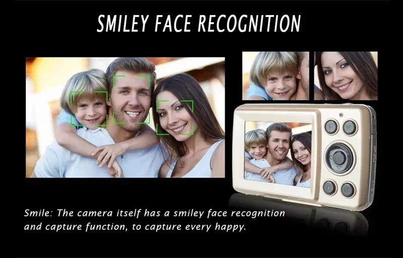 Hot High-definition16 Megapixel 1080P Home Digital Camera Fully Automatic Photography 2.4 Inch Screen Children's Digital Camera