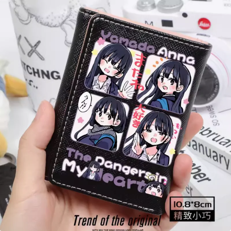 Anime  The Dangers In My Heart Fashion Wallet PU Purse Card Coin Hasp Money Bag Cosplay Gift B1658