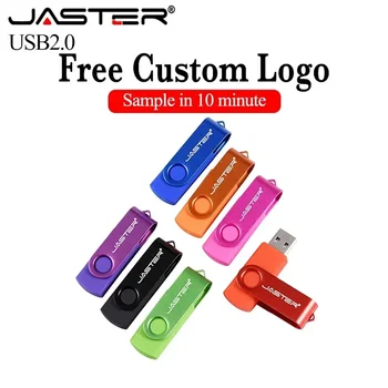 JASTER Portachiavi Regalo Chiavetta USB 2.0 Logo personalizzato gratuito Pen Drive Chiavetta USB impermeabile con incisione laser Memory Stick 4 GB 8 GB