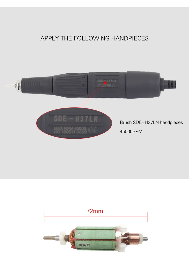45000Rpm Handpiece …