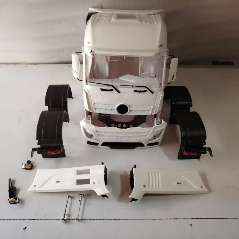 

Пластиковый корпус кабины с логотипом для радиоуправляемого самосвала Tamiya 1/14 Mercedes-Benz ACTROS 3363 1851 AROCS, запчасти для игрушечных автомобилей