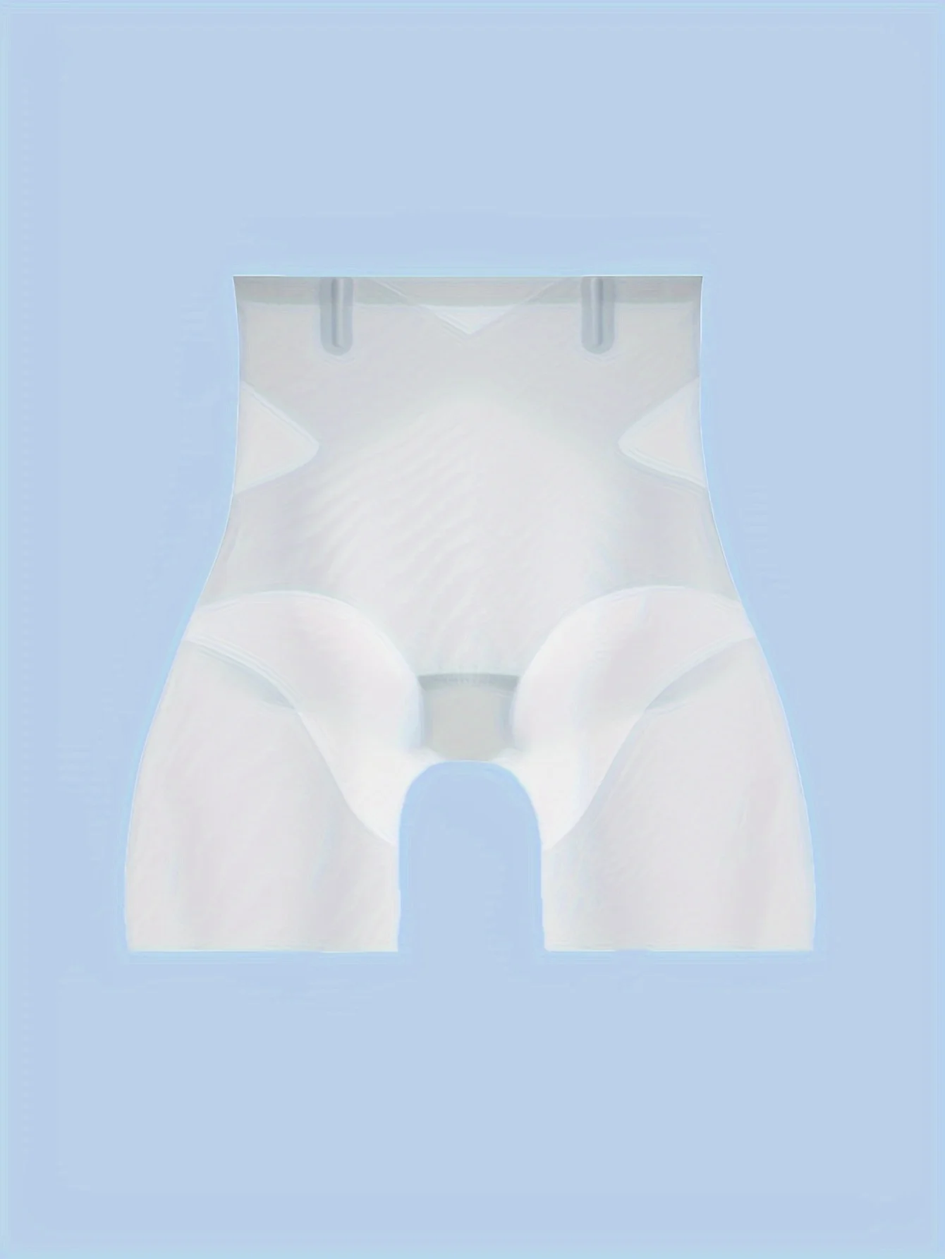 A Pair of Ultra-Thin High-Waisted Cooling Seamless Butt-Lifting Shaping Leggings with a Transparent Back.