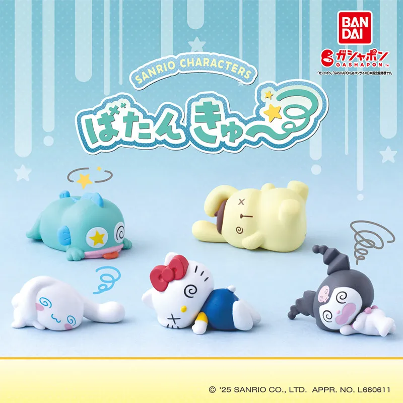Sanrio Charaktere Batankyu Serie Blindbox-Spielzeug Cinnamoroll Hello Kitty Kuromi PVC Sammelfiguren Schreibtisch-Ornamente Kindergeschenke